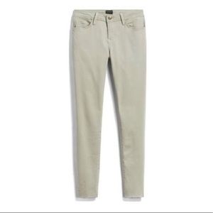 Olive Scissor Hem Skinny Jean